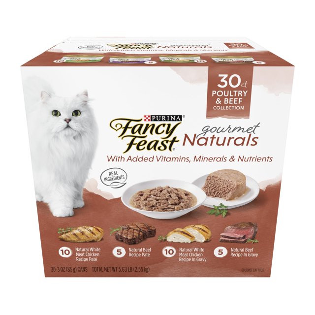 Purina Fancy Feast Poultry and Beef Wet Cat Food Variety Pack, 3 oz