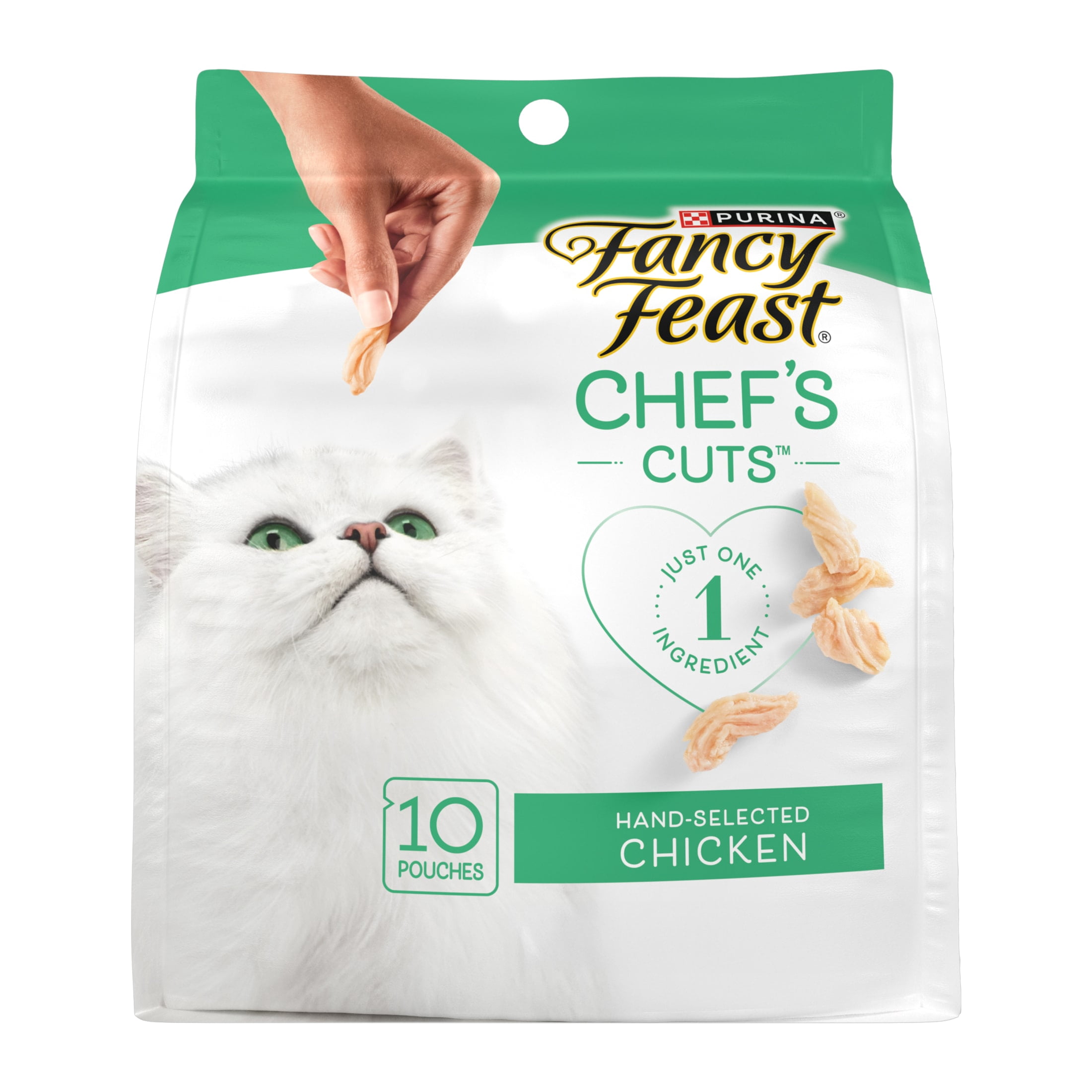 Purina Fancy Feast Chef’s Cuts Real Chicken Natural Soft Cat Treats, 1.06 oz.