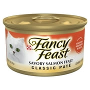 Purina Fancy Feast Salmon Feast Classic Grain Free Wet Cat Food Pate