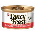 thumbnail image 1 of Purina Fancy Feast Tender Beef and Chicken Feast Classic Grain Free Wet Cat Food Pate (Pack of 10), 1 of 6