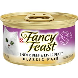 Purina Fancy Feast Classic Pate Kitten Food Wet Cat Food Liver Chicken Feast 3 oz Can