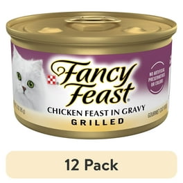 Purina Fancy Feast Savory Grilled Chicken Wet Cat Food Tender Cuts in Gravy 3 oz Cans 24 Pack Walmart