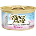 thumbnail image 1 of Purina Fancy Feast Wet Cat Food for Kittens Ocean Whitefish, 3 oz Can (Pack of 6), 1 of 6