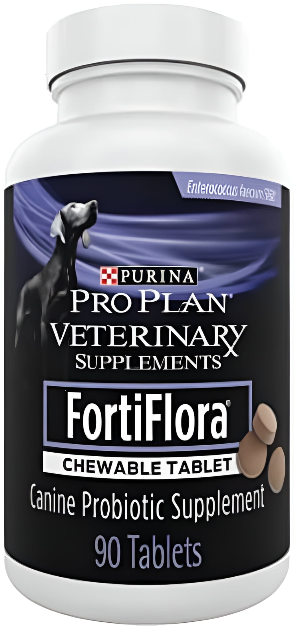 Purina FortiFlora Probiotics for Dogs, Pro Plan Veterinary Supplements Powder or Chewable Probiotic Dog Supplement 90 Count