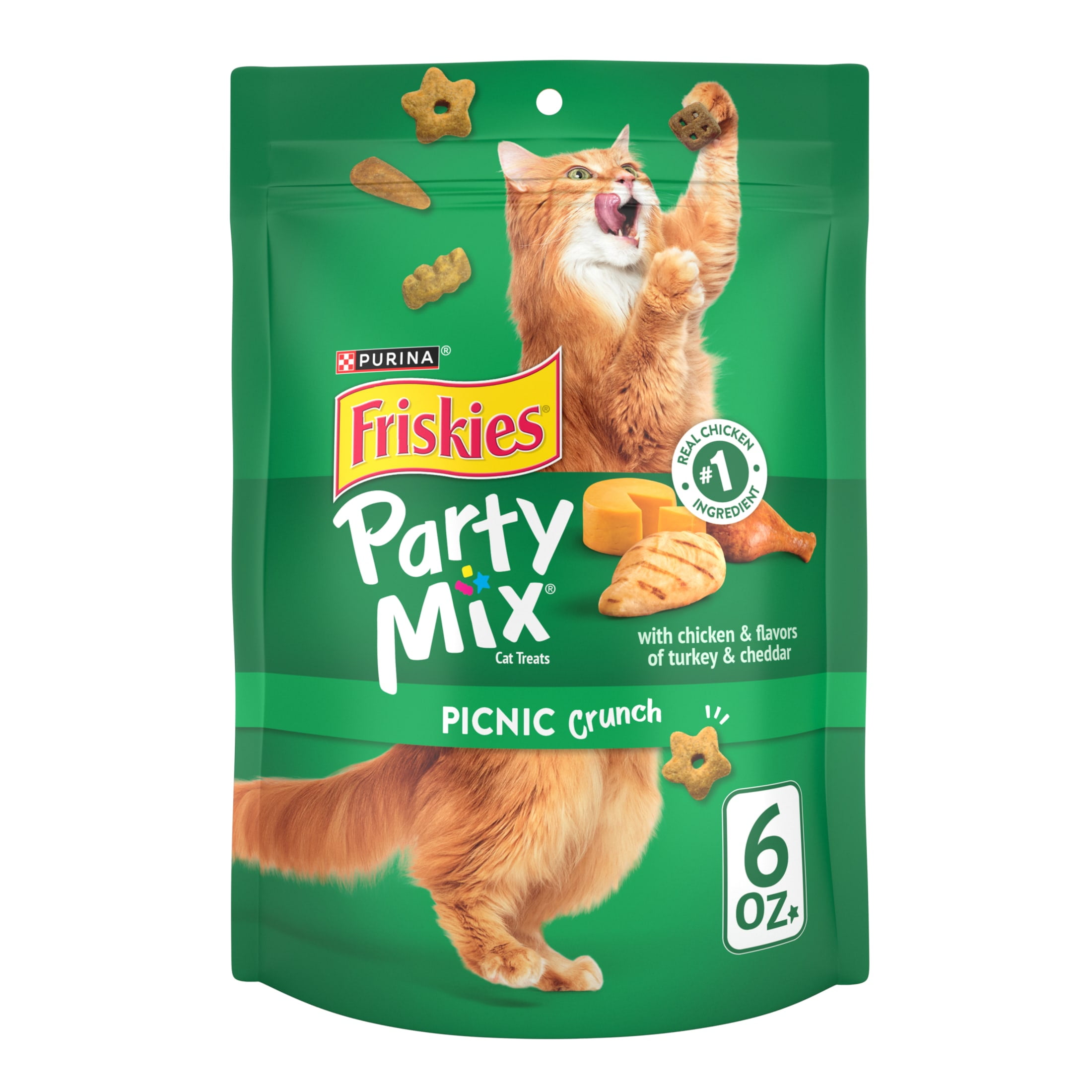 Purina Friskies Party Mix Beachside Crunch Cat Treats Walmart