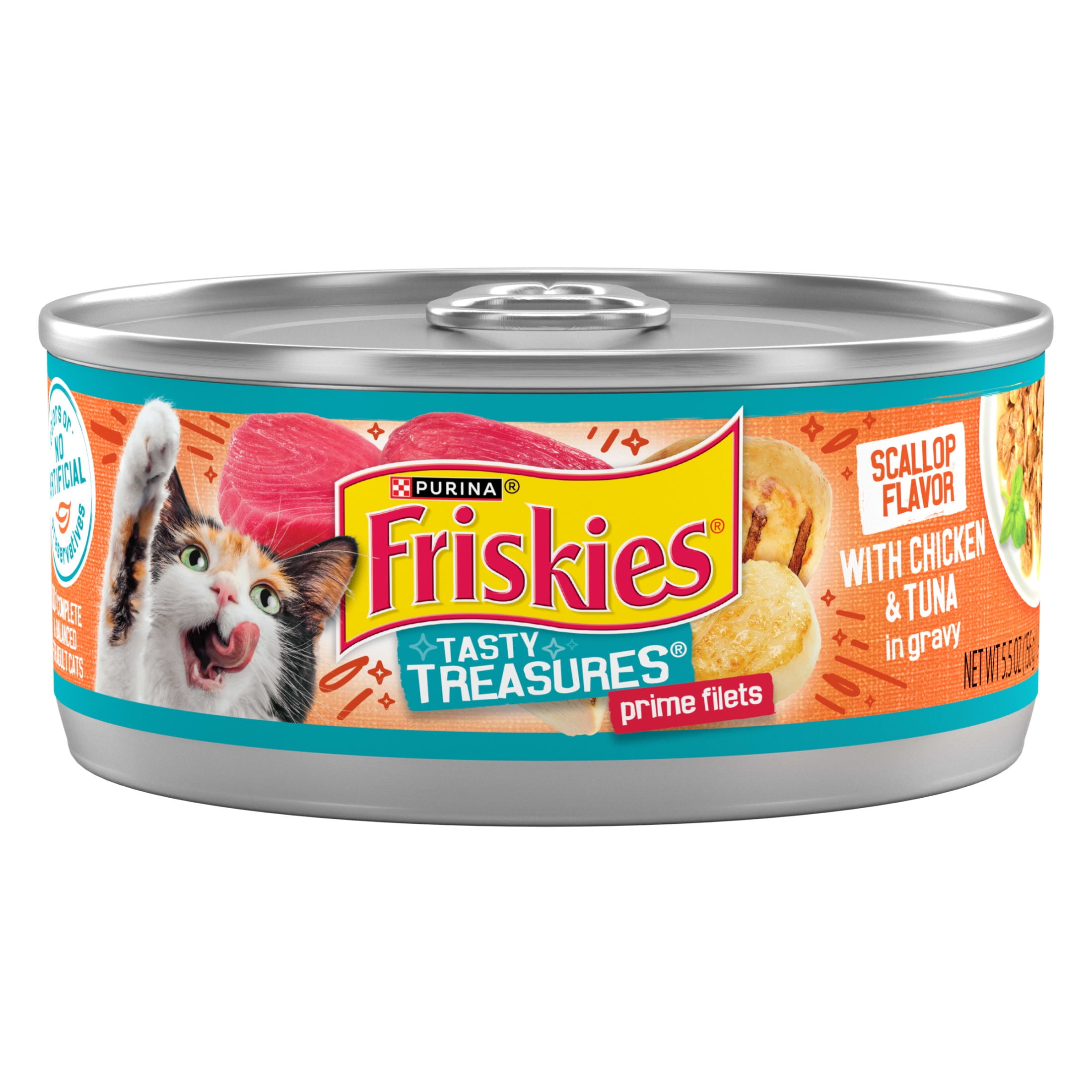 Fussie Cat Premium Grain Free Wet Cat Food Tuna with Chicken Salmon Ocean Fish 12 Cans Walmart