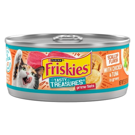 Purina Friskies Chicken and Tuna, Wet Cat Food, 5.5 oz Cans, 24 Pack