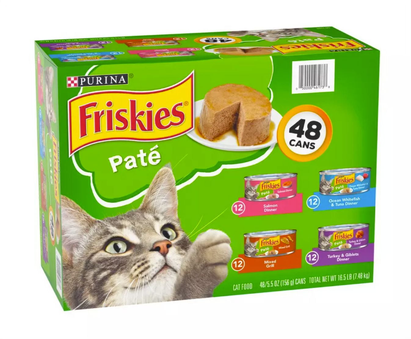 Purina Friskies Classic Pate Cat Food Variety Pack, 48 pk./5.5 oz