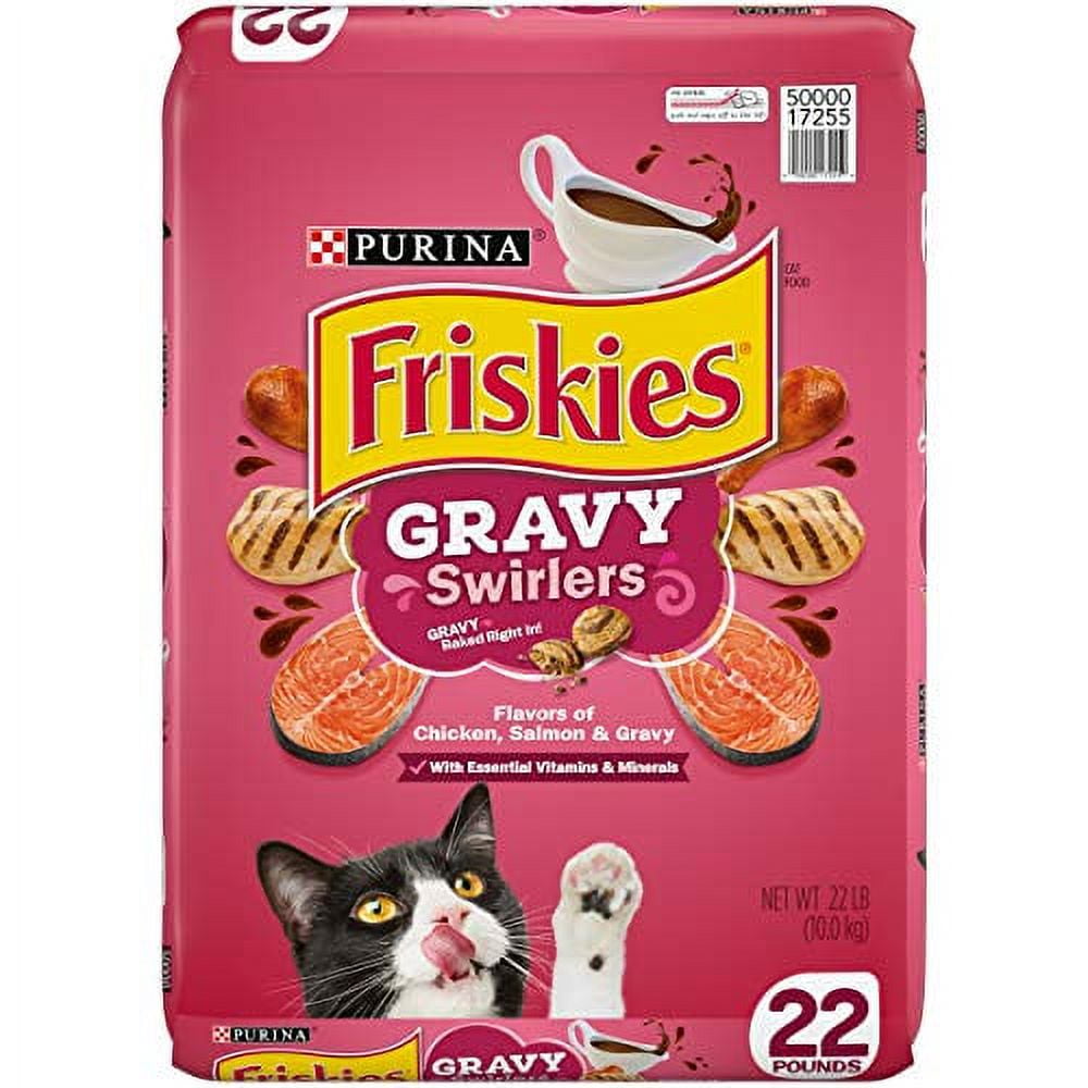 Friskies Dry Cat Food Gravy Swirlers  