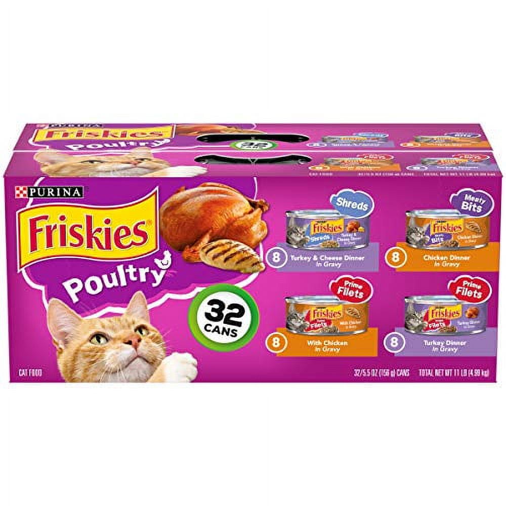 Purina Friskies Gravy Wet Cat Food Variety Pack Poultry Shreds