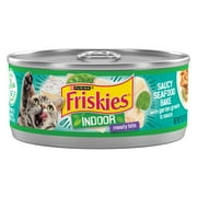 Purina Friskies Indoor Saucy Seafood Bake, Wet Cat Food, 5.5 oz Can