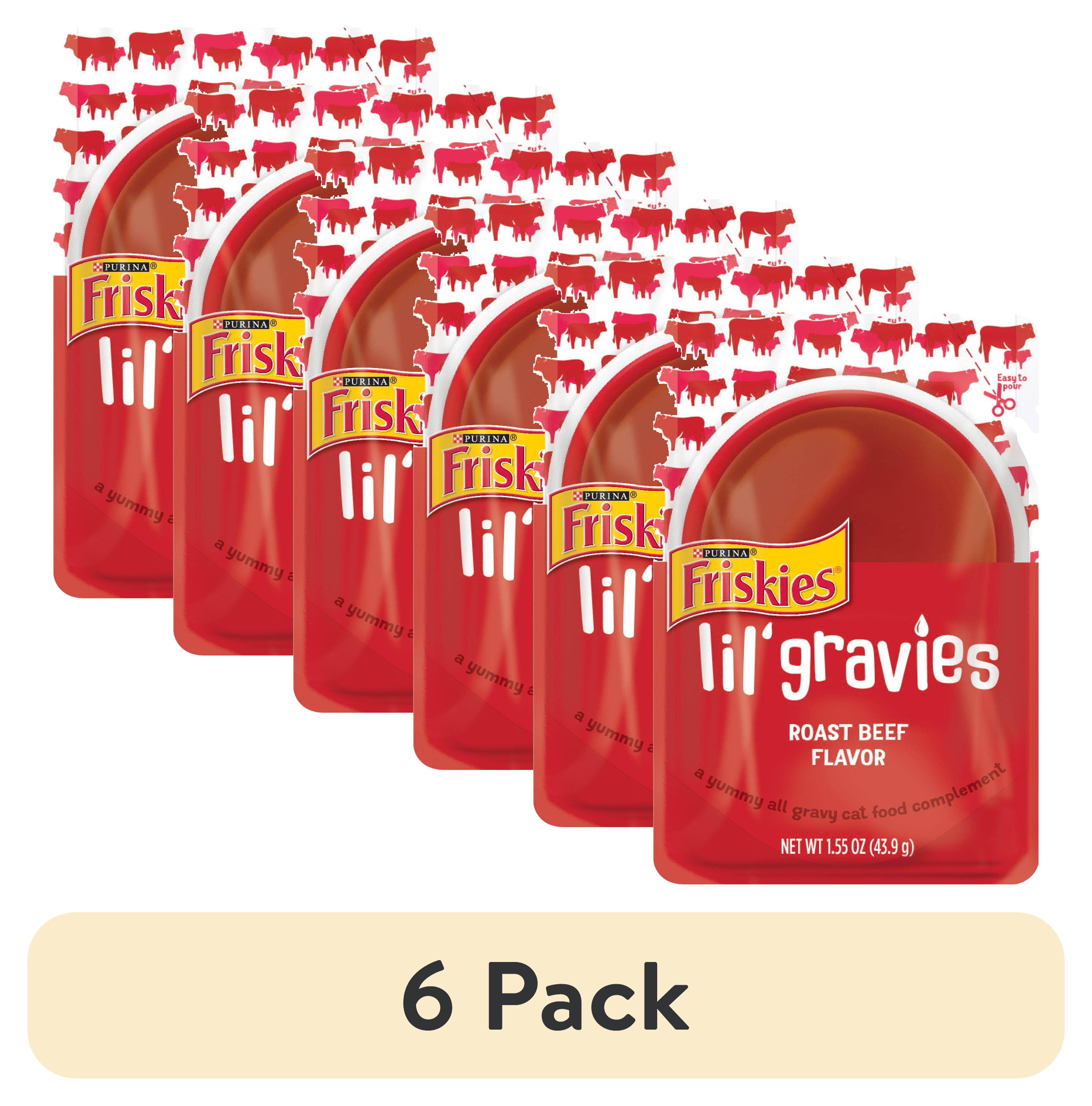 Purina Friskies Lil Gravies Gravy Wet Cat Food Soft Beef 1.55 oz