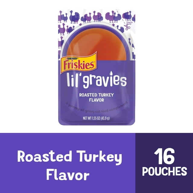 Purina Friskies Lil Gravies Roasted Turkey Flavor Gravy Wet Cat Food