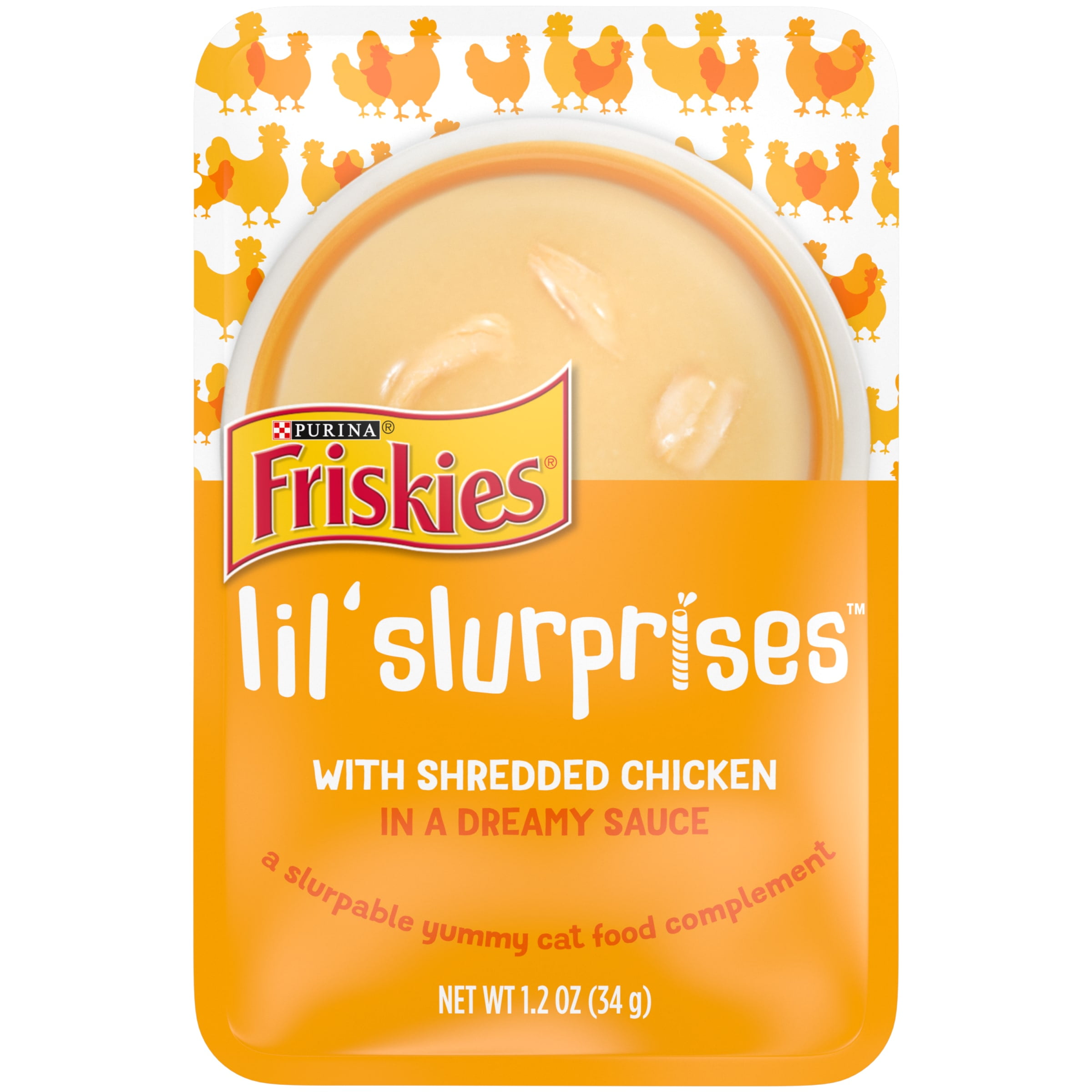 Purina Friskies Lil Slurprises Wet Cat Food Chicken in Sauce 1.2