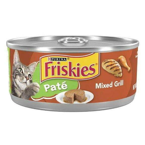 Purina Friskies Paté Chicken Flavor Wet Cat Food Mixed Grill 5.5oz (Pack of 72)