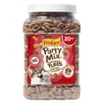 thumbnail image 1 of (3 pack) Purina Friskies Party Mix Natural Yums Salmon Flavor Crunchy Treats for Cats, 20 oz Canister, 1 of 11