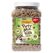 Purina Friskies Party Mix Cat Treats, Natural Yums Catnip Flavor, 20 oz. Canister