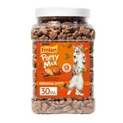 Purina Friskies Party Mix Cat Treats, Original Crunch Snacks, 30 oz. Canister