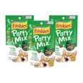 thumbnail image 1 of Purina Friskies Party Mix Cat Treats, Picnic Crunch with Chicken & Flavors of Turkey & Cheddar, Cat Treats for Adult Cats, 2.1-Ounce Pouch (Pack of 3), 1 of 5