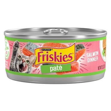 Purina Friskies Pate, Salmon Dinner, Wet Cat Food, 5.5 oz Can