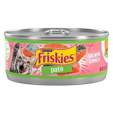 Purina Friskies Pate, Salmon, Wet Cat Food, 5.5 oz Can