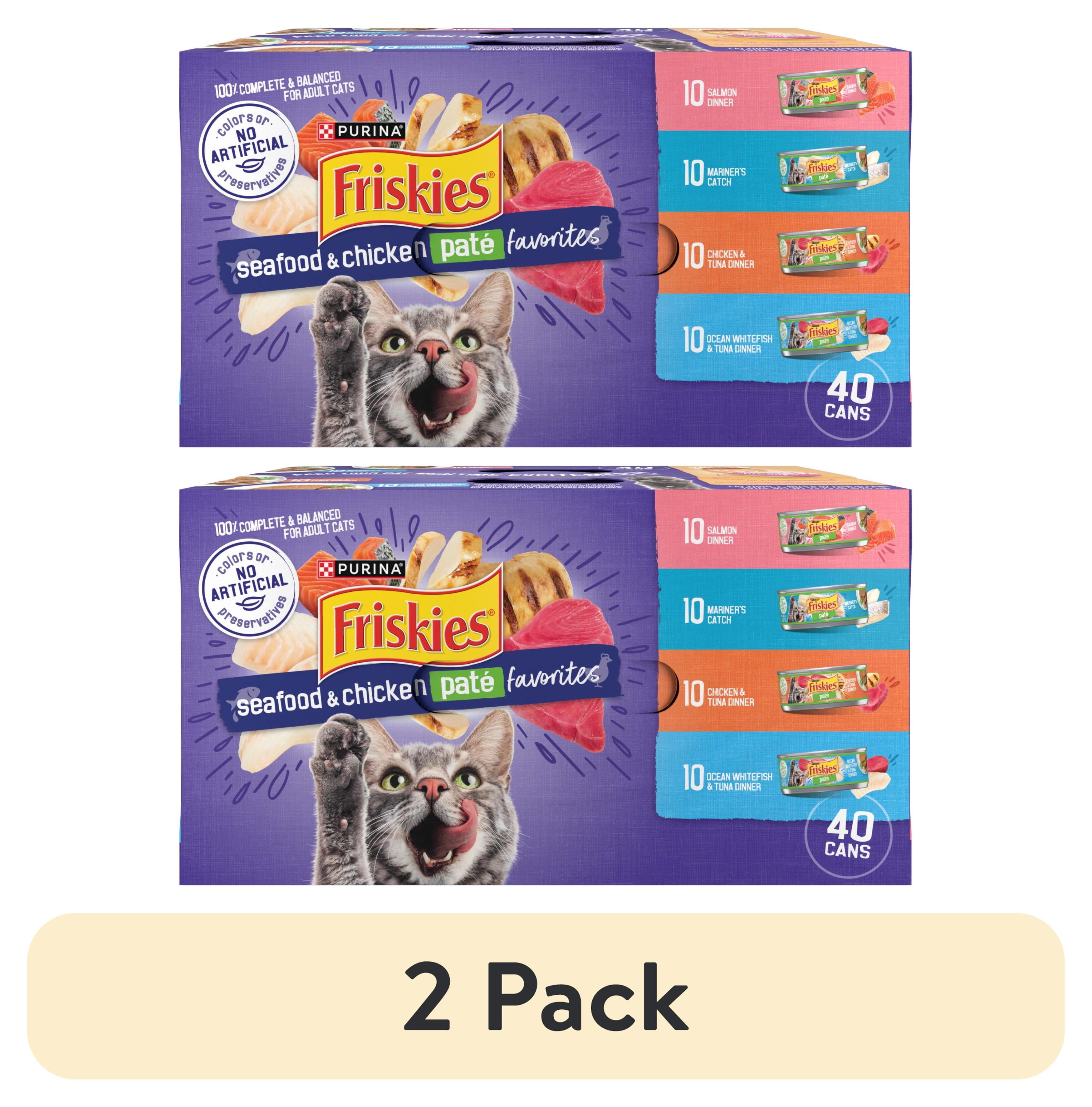 Friskies Pate Extra Gravy Chunky 40 Pack) Variety Pack, Seafood