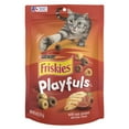 thumbnail image 1 of Purina Friskies Playfuls Cat Treats, Chicken & Liver, (6) 6 oz Bags, 1 of 8