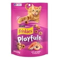 thumbnail image 1 of Purina Friskies Playfuls Cat Treats, Salmon & Shrimp, 6 oz Bag, 1 of 9