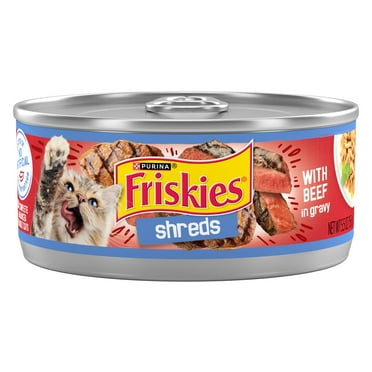Purina Friskies Shreds With Beef in Gravy, Wet Cat Food, 5.5 oz Can
