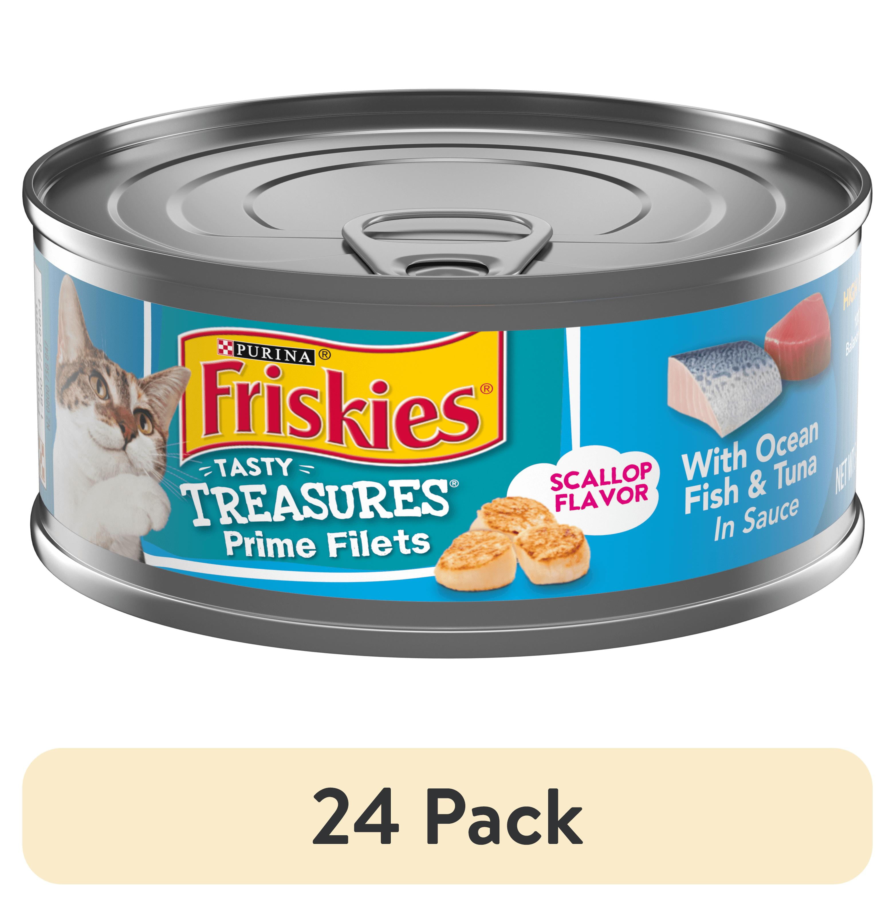 Purina Friskies Tasty Treasures Prime Filets Tuna Wet Cat Food 5.5 oz Can