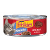 Purina Friskies Shreds Gravy Wet Cat Food, Soft Beef, 5.5 oz Can