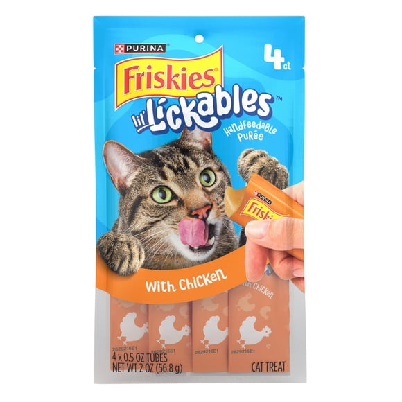 Purina Friskies lil Lickables With Chicken Lickable Cat Treats, 2 oz.