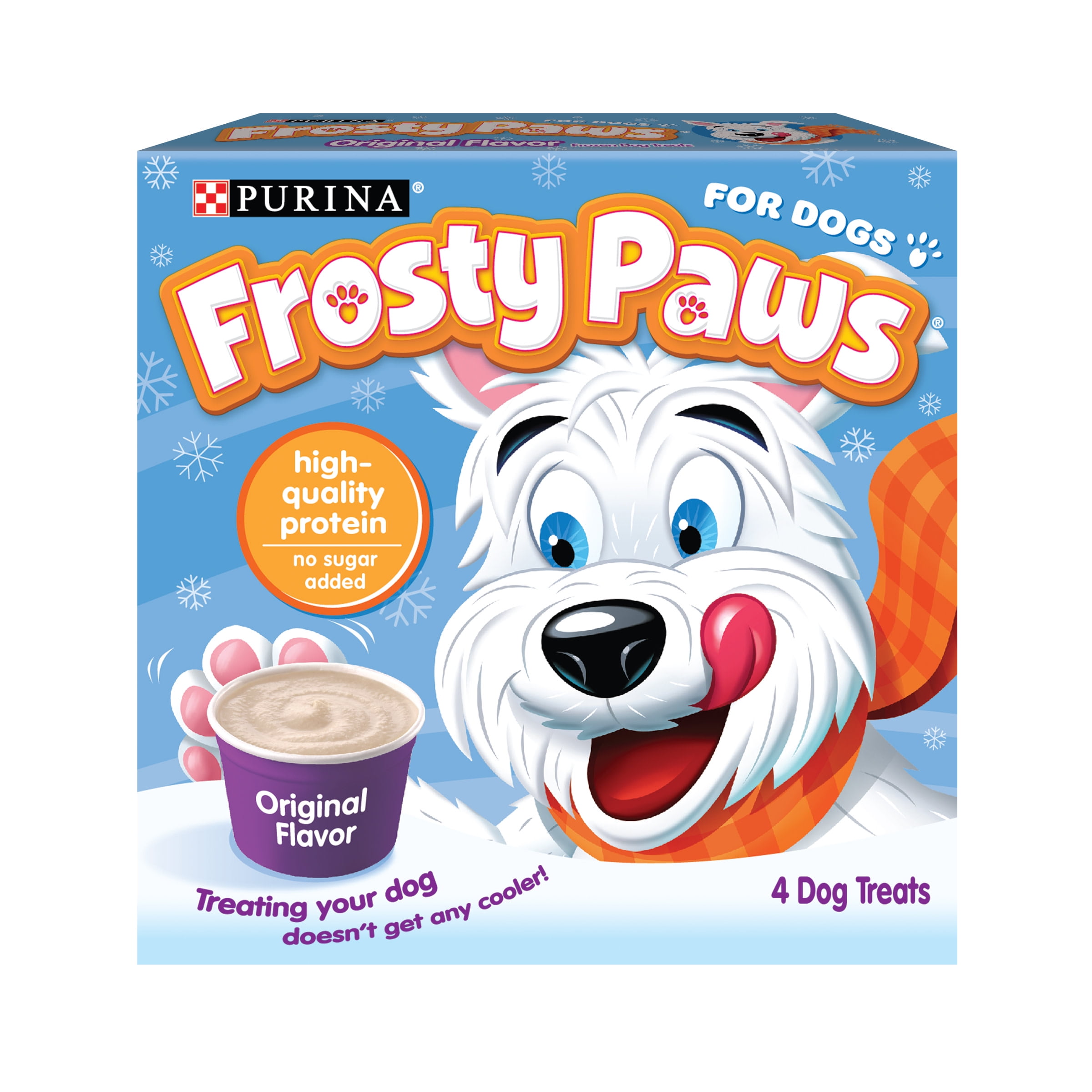 Purina Frosty Paws Original Flavor Frozen Dog Treats, 4 Count
