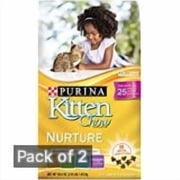 Purina Kitten Chow Dry Kitten Food, Nurture, 3.15 lb Bag Pack of 2
