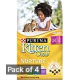 Purina Kitten Chow Dry Kitten Food, Nurture, 3.15 lb Bag Pack of 4