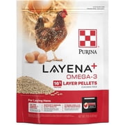 Purina Layena+ Omega-3 Chicken Feed Pellets, 9 lbs