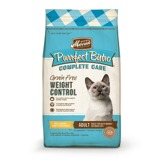 Merrick Purrfect Bistro Complete, Dry Cat Food, Chicken & Sweet Potato, 7 lb Bag