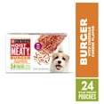 thumbnail image 1 of Purina Moist & Meaty Dry Dog Food, Burger with Cheddar Cheese Flavor, 24 ct. Pouch, 1 of 12