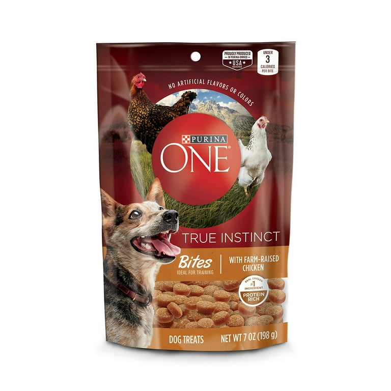 Purina ONE Dog Training Treats True Instinct Bites Pack of 10