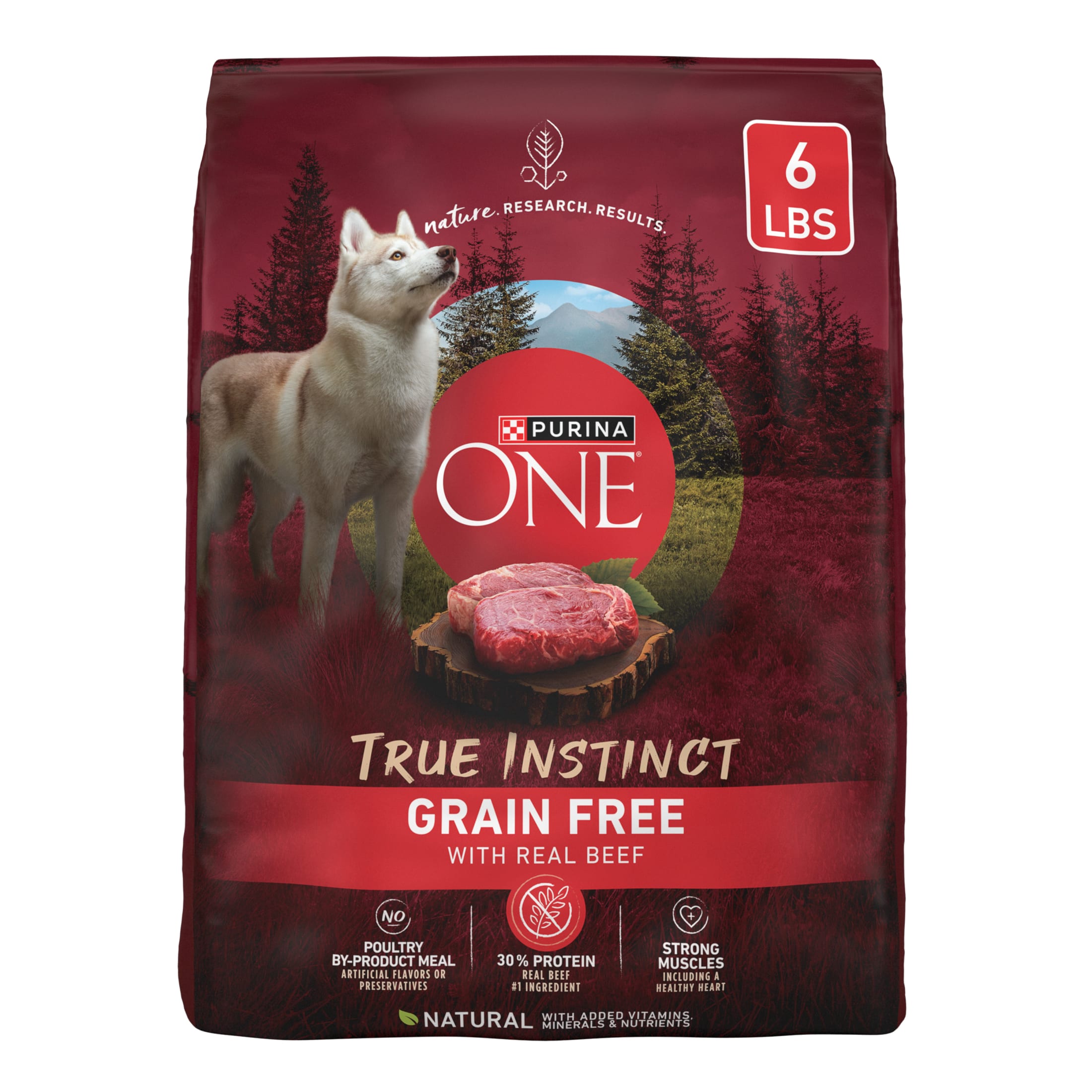 Purina ONE Grain Free Natural Dry Dog Food High Protein True Instinct 