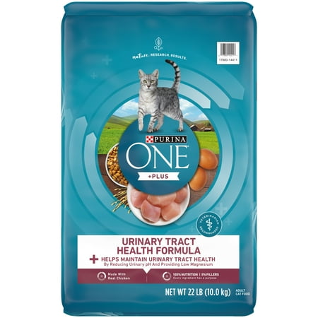 Purina ONE High Protein Dry Cat Food, +Plus Urinary Tract Health Formula, 22 lb. Bag
