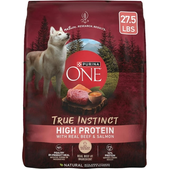 Purina ONE Natural High Protein Dog Food True Instinct with Real Beef