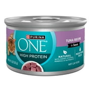 Purina ONE Natural, High Protein Wet Cat Food, Tuna Recipe in Sauce
