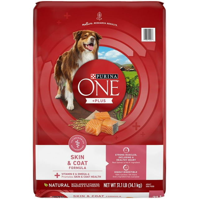 Purina ONE Natural, Sensitive Stomach Dry Dog Food, +Plus Skin and Coat
