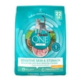 thumbnail image 1 of Purina ONE Plus Dry Cat Food Sensitive Skin & Stomach, Natural Turkey, 22 lb Bag, 1 of 10