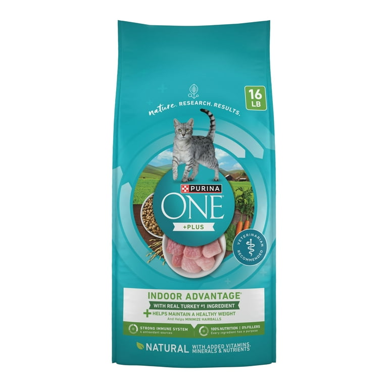 Purina ONE +Plus Indoor Advantage with Real Turkey Weight-Control & Hairball Adult Dry Cat Food Purina ONE +Plus Indoor Advantage with Real Turkey Weight-Control & Hairball Adult Dry Cat Food