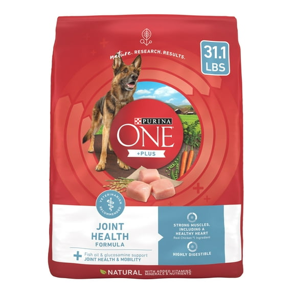 Purina ONE Plus Join & Mobility Health Dry Dog Food, High Protein Chicken & Rice, 31.1 lb Bag