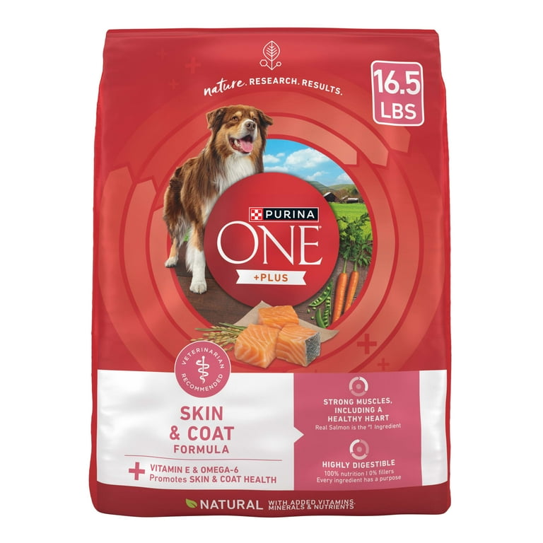 Purina ONE Skin & Coat Dog Food with Natural Salmon 16.5lb for
