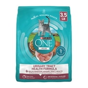 Purina ONE Plus, Urinary Tract Health Formula Dry Cat Food, Chicken, 3.5 lb Bag