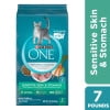 Purina ONE Sensitive Stomach, Sensitive Skin, Natural Dry Cat Food, +Plus Sensitive Skin and Stomach Formula, 7 lb. Bag